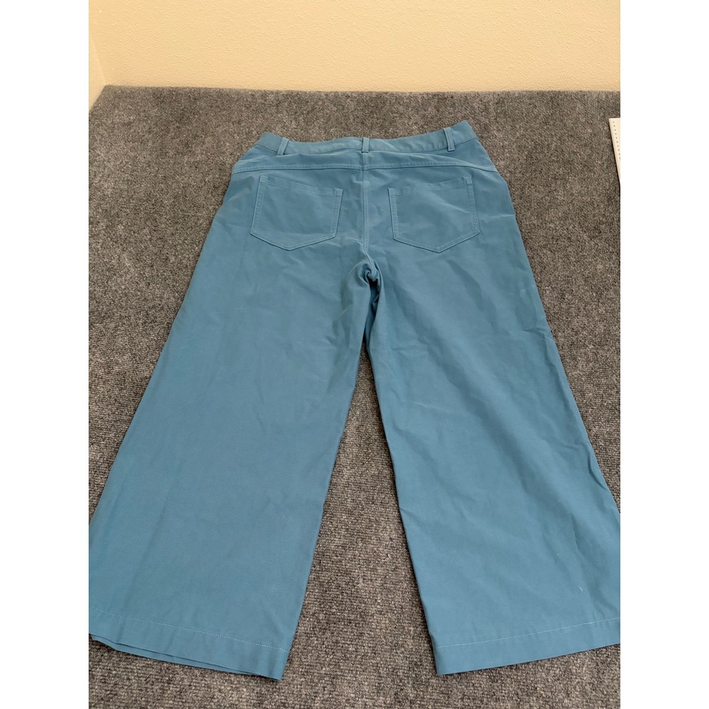Lululemon City Sleek 5 Pocket Wide Leg Pant 32 Blue LW5ENJS